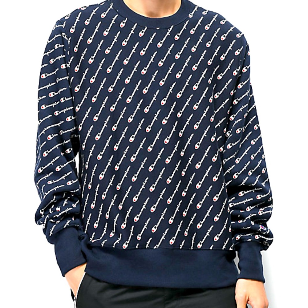 Vintage Reverse Weave Champion Navy Sweatshirt